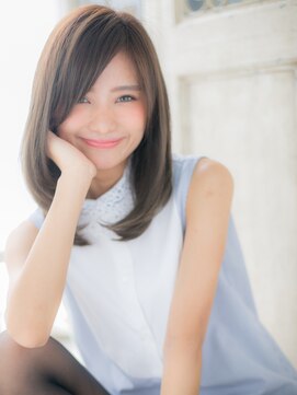 ブルー(BLUE) *CUORE水戸*…くすみピンクシースルーカラーレイヤーミディアムb