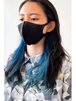 ヘアーループレル(Hair ruup Rell design works)&nbsp;ブルーのインナーカラー