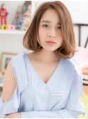 【macaron】シルキーベージュ☆リラクシーAラインボブa