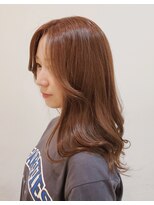 ヘアーデザイン ミヤビ 広尾(HAIR DESIGN MIYABI) ナチュラルロングウェーブ　ブラウンベースほんのりピンクカラー