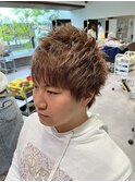 メンズピンクベージュ