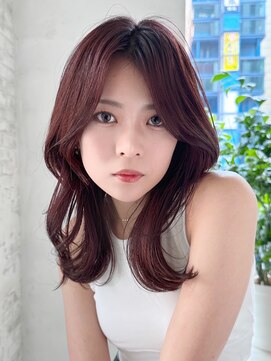 ジョエミバイアンアミ(joemi by Un ami) ★イメチェン小顔似合わせカット斜めバンググレージュカラー