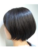 簡単スタイリング☆黒髪ショートの小顔ヘア