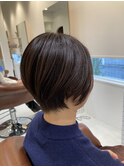 ハンサムショート グレージュ系