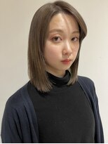 ルシュカイチマルニ(Rasca102) ミルクティーカラー/黒髪卒業式/初カラー