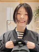 ヒト(hito) 小顔補正立体カット×ナチュラル丸みボブ 10代20代30代40代50代
