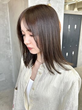 テトヘアー(teto hair) オリーブベージュブラウン マット透明感ブリーチなしカラー