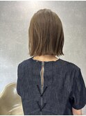 切りっぱなしボブ/ベージュ/切りぱなし/外はね/たまプラーザ