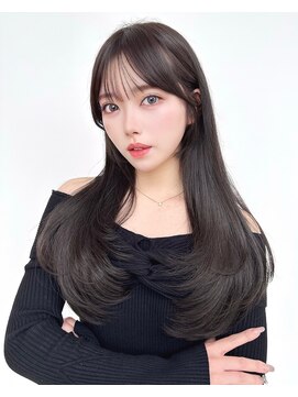 アフロートリノ(AFLOAT Leino) 大人可愛い韓国ヘア　レイヤーカット　顔まわり前髪似合わせ#