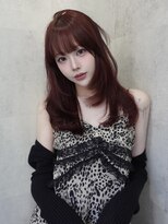 ラベル 渋谷(LAVEL)&nbsp;レイヤーカット/カシスカラー