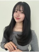 毛先パーマヘルシースタイル横顔美人こなれヘア大人美人美髪