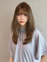 ロンド アンブル 四条烏丸(Lond ambre)&nbsp;顔まわりレイヤーで印象チェンジ!&透け感カラーで爽やか美人