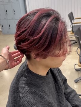 ネハス(nehus.) レッドバレイヤージュ/ブリーチ/韓国マッシュ/ダークアッシュ