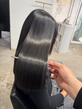 バンクスヘアー(BANK'S HAIR) 艶髪×黒髪チャコールグレー×ケラチントリートメント