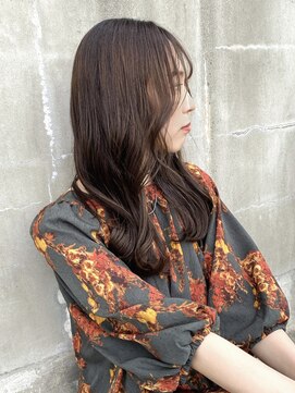 黒髪/クラゲヘアー/オリーブグレー/小顔/ココアベージュ/茨木 