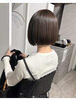 ノーバル バイ シエスタ 池袋(NoVal by siesta)&nbsp;オリーブベージュ×ボブ/AZE