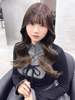 ジエクト カナウ(The Ect canow)&nbsp;ショコラグレージュ／レイヤーカット／顔まわり／ヨシンモリ