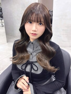 ジエクト カナウ(The Ect canow) ショコラグレージュ／レイヤーカット／顔まわり／ヨシンモリ