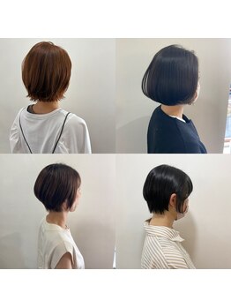 ヘアーアンドメイクアップモパの写真/似合う×扱いやすいショートボブスタイル！