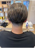 刈り上げハイライトマッシュ