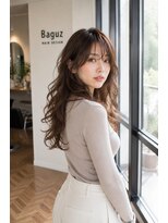 バグズ ヘアデザイン 桔梗が丘店(Baguz HAIR DESIGN)&nbsp;韓国風くびれレイヤー透明感グレージュスパイラルウェーブ