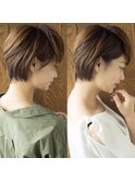 ヴェールウェーブブルージュアシメ似合わせカットショート