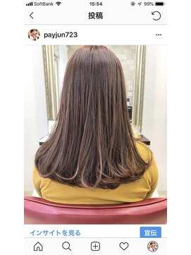 ヘアーサロン イルア 北越谷(hair salon I'LUNA) ベージュピンク
