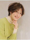 ニュアンスショート_オリーブカラーハイライトカラー_6905