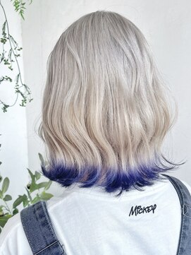 デューヘアー(due hair) ホワイトシルバー × テールカラー