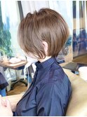 30代、40代/丸みとくびれショートボブ×白髪染めハイライト/大宮
