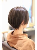 襟足あり/ボブよりのショートレイヤー