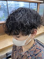 【LondGULLMAN SAKURA】　波まきスパイラル　パーマ　メンズ