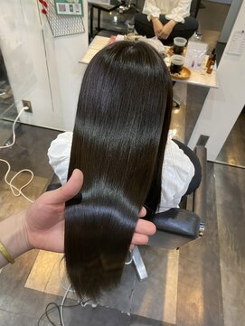 イオエ(ioe) 前髪/アンブレラカラー/こなれミディ/イメチェン/ウェーブパーマ