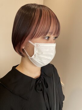 クム(QUMU) フェイスフレーミング×ホワイトピンク