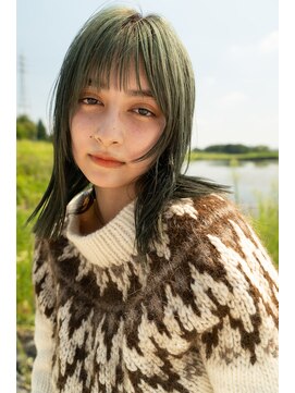 ネルケ 立川(nelke) オリーブ×顔まわりレイヤー