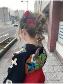 #ヘアセット #編みおろし #成人式 #ヘアアレンジ