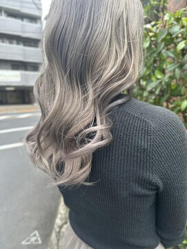 ネオヘアー 曳舟店(NEO Hair) シルバーグレージュ/ダブルカラー/透明感ベージュ/曳舟