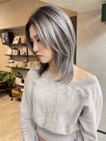 サニー 渋谷(SUNNY)&nbsp;バレイヤージュ、レイヤーカット、グレージュ、ハイライト