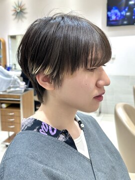 ピークアブー アヴェダ ギンザシックス(PEEK-A-BOO AVEDA GINZASIX) マッシュショート/ハンサムショート/前髪/エンドカラー/裾カラー