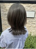 岡田≫ミディアムレイヤー×オリーブグレージュ