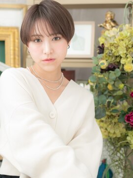 カバーヘア ブリス 戸田公園西口店(COVER HAIR bliss) 小顔透けバングナチュラルマッシュショートc5戸田公園20代30代