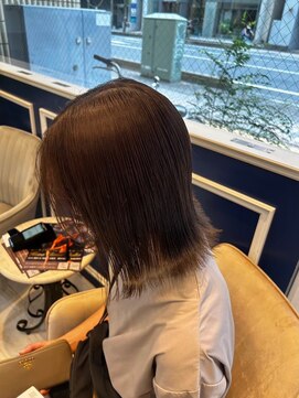 アンソル オブ リシェール(N'SOL of RICHAIR) 黒髪/ボブルフ/ネビージュ/小顔/ワンレン/南越谷/髪質改善/前髪