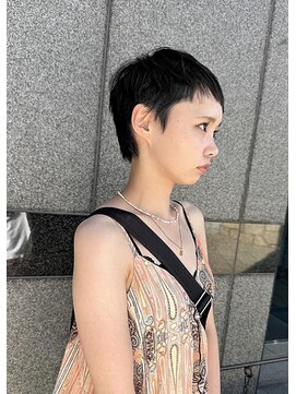 マスタード(MASTARD) 30代40代ショートボブウルフカットボブウルフ韓国ネビージュ