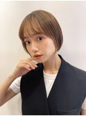 #切りっぱなしボブ #前下りボブ #顔周りレイヤー #小顔カット