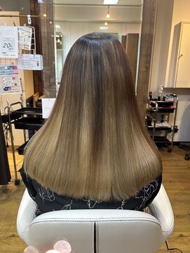 ジャストヘア ラポール 北久里浜店(just hair RAPPOR) 【根岸真奈美】アンブレラカラー/ブリーチ/抜きっぱなし