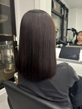 ナンバー 竪町(number+) 10代20代30代大人かわいい艶感韓国風ラベンダーグレージュ