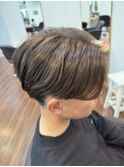 オリーブベージュ　メンズマッシュ