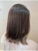 アプリコットオレンジ◎うるつや髪質改善×くびれミディアム