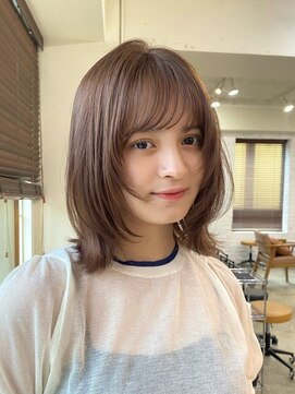 ガーデン 渋谷(GARDEN) ボブ　レイヤー　くびれ　フェイスレイヤー　ベージュカラー