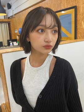 ハニーシブヤ(HONEY shibuya) ミニマルボブ/ココアグレージュ/透明感カラー1